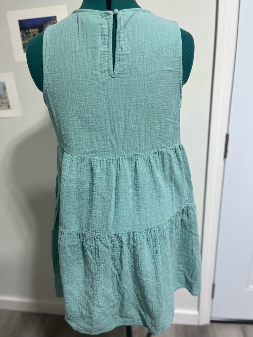 Universal Thread Mint-Green Sleeveless Crinkle Tank Dress - Picture 4 of 5